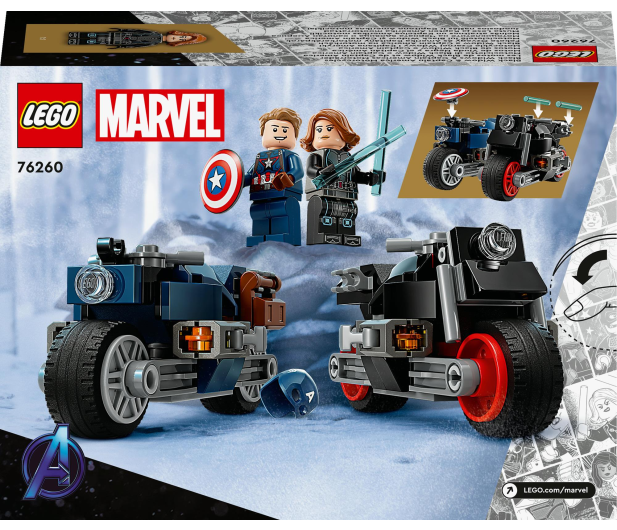 LEGO Marvel 76260 Motocykle Czarnej Wdowy i Kapitana Ameryki - 1144501 - zdjęcie 7